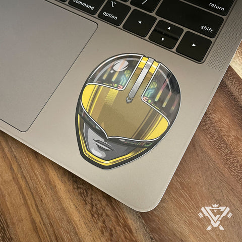 MST-04 TimeYellow - 3"x 3" Holofoil Vinyl Sticker