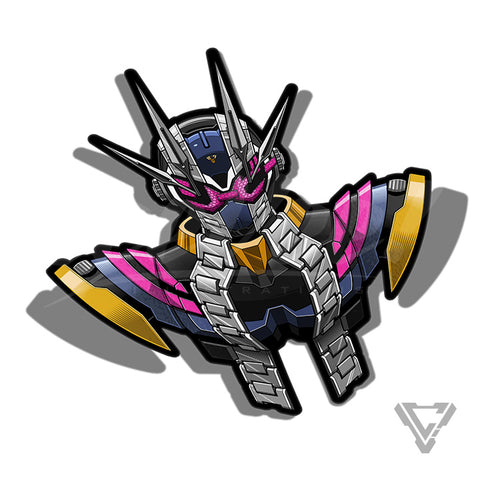 KRZ-02 Zi-O II - 3"x 3" Vinyl Sticker