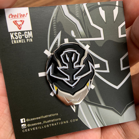 KSG-GM GokaiSilver Gold Mode - Soft Enamel Collectible Pin